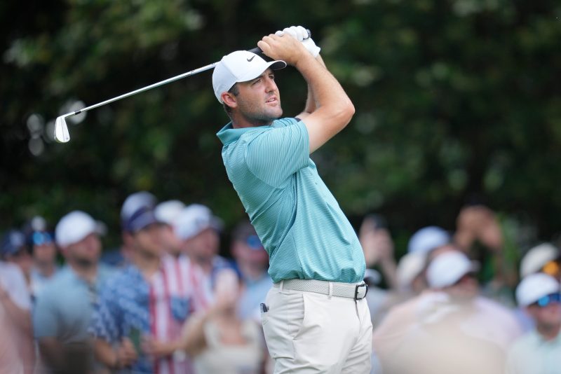 PGA Championship highlights: Scheffler leads after third round