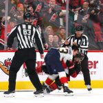 Brad Marchand tossed from Panthers-Hurricanes Game 1