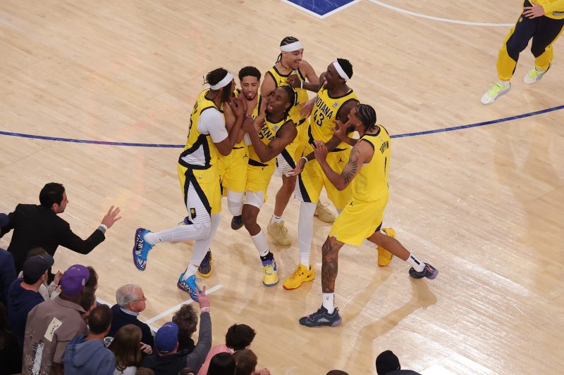 Haliburton, Pacers stun Knicks in OT after wild Game 1 rally