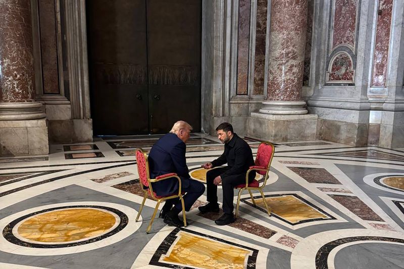 Zelensky says talks with Trump at pope’s funeral were their ‘best’ yet