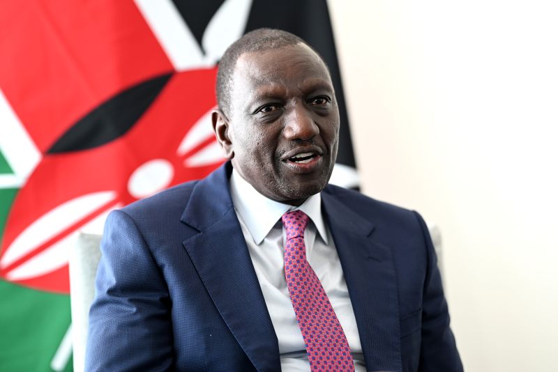 Shoe thrown at Kenya’s President Ruto during rally